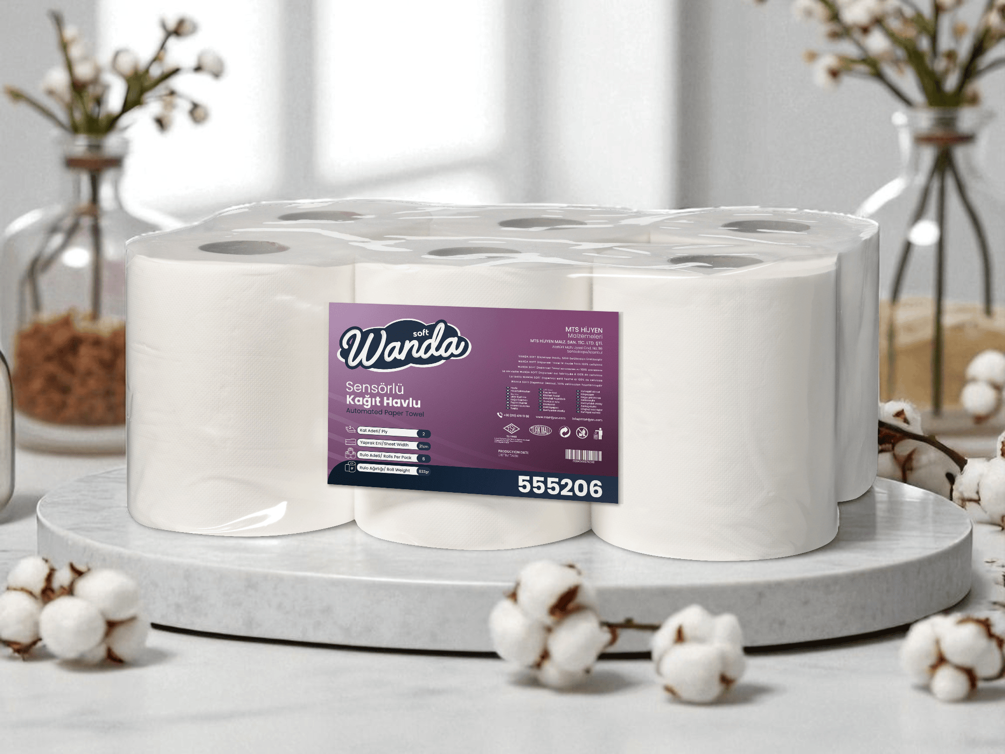 Wanda Soft Sensörlü Kağıt Havlu