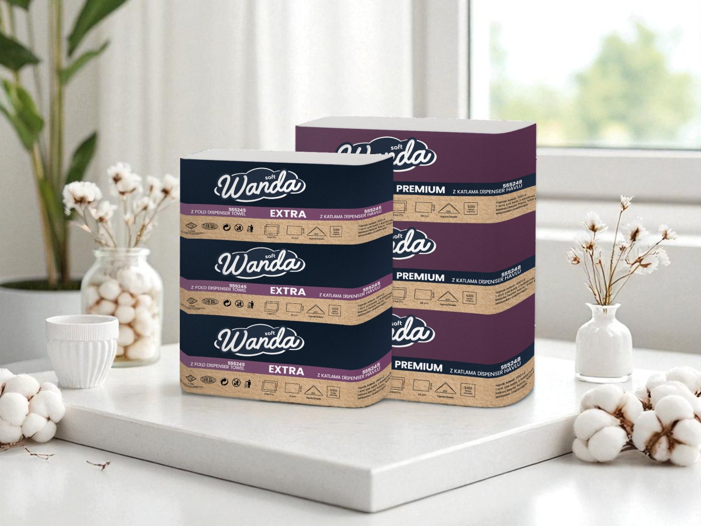 Wanda Soft Z Katlama Dispenser Havlu